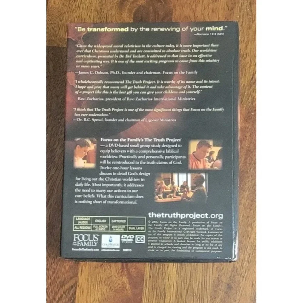 The Truth Project Focus On the Family 8 Disc Set (DVD 2006) Complete / Tested - Picture 3 of 9